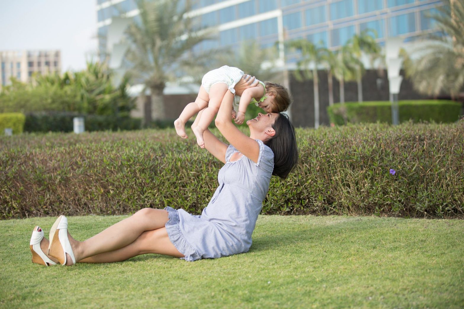 image of woman with a baby