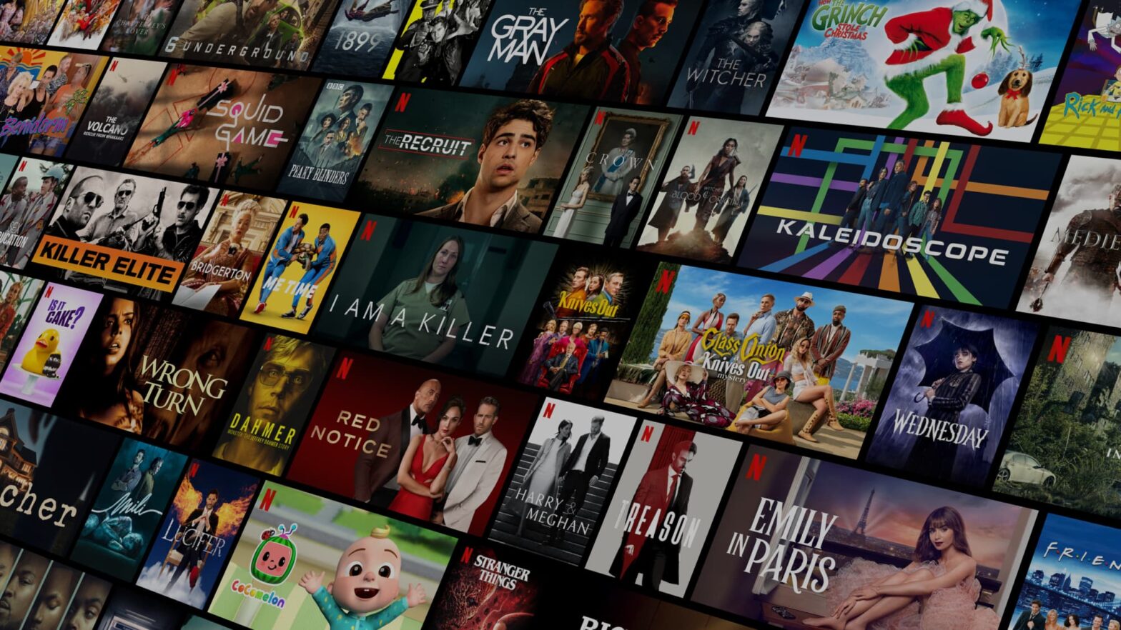 image of numerous shows on netflix